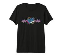 Synth-pop New-Wave-Music Dark-Wave Heartbeat 90s Synthesizer Premium T-Shirt