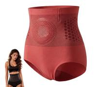 SynthaFlora PAURAJU Moringa 4-in-1 Micro-Particle Sculpting & Fat-Burn Shorts, High Waisted Shapewear Tummy Control, Pauraju Yoga Pants, Weight Loss Shorts, for Yoga Running Gym (M, Red)