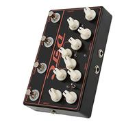 Synthesizer Guitar Pedal Electrical Distortion Overdrive Loop Delay 4 in 1 Effect for Guitar Accessories Black Metal