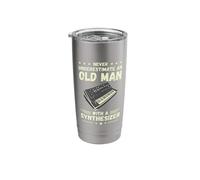 Synthesizer Never Underestimate an Old Man Modular Synth Stainless Steel Insulated Tumbler