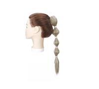 Synthetic 18inch Bubble Claw On Ponytail Extension Long Straight Fashionable Hairpiece Hair Accessories For Women for Daily Use(Ash blonde)
