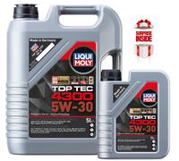 Synthetic 5W30 All-Year Engine Oil ACEA C2/C3 Top Tec 4300 Liqui Moly 2324