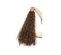 Synthetic Afro Curly Braids Horse Tail Kinky Curly Ponytail Hair Extensions 10 Strand DIY Braided Pony Tail(8)