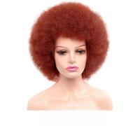 Synthetic Afro Wig Short Fluffy Hair Wigs for Black Women Kinky Curly Hair for Party Dance Cosplay Wigs with Bangs-350