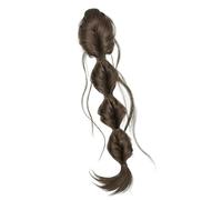 Synthetic Braided Ponytail Clip-on with Twist Bubble Design for Women ' s Everyday & Party Hairstyles Twisted Ponytail Synthetic Fibre Hair Clip