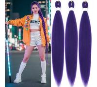 Synthetic Braiding Hair Extensions - Purple 40 Inch