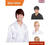 Synthetic Brown Male Wig - Glueless Design for Everyday & Special Events
