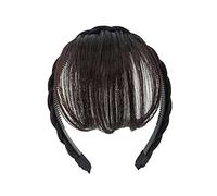 Synthetic Clip Hair Band Bangs And Long Wig Synthetic Piece Brown Natural Fake Bangs V1k2 Black Hair Bangs Clip