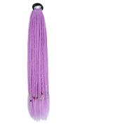 Synthetic Colored Braided Ponytail Hair Extension 60CM Elastic Rubber Band Braiding Ponytail Hair Extensions For Girls-36-24inches