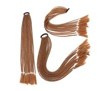 Synthetic Dirty Braided Ponytail Wig Elastic Rubber Band Braiding Ponytail False Braid Hair Extensions(30)
