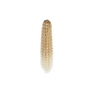 Synthetic Fake Hair Extensions Long Kinky Curly Drawstring Ponytail Clip In Wrap Around Ponytail(MT27-613)