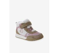 Synthetic Faux Fur-Lined Trainers for Girls set pink