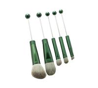 Synthetic Fiber Eye Brushes, Green, 5 Piece | hypoallergenic, soft touch, easy to hold, perfect for daily use