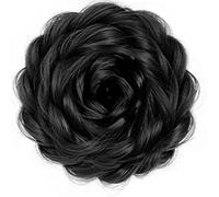 Synthetic Fiber Rose Flower Bun Hair Clip Updos Hairpiece For Women Quick Styling Of Daily And Formal Event Synthetic Clip