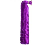 Synthetic French Curly Braiding Hair 14Inch 150g Loose wave Curly Pre Stretched Spiral Curls Braiding Hair Extensions(#Purple)