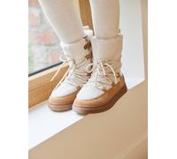 Synthetic Fur-Lined Trainers for Girls camel