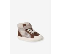 Synthetic Fur-Lined Trainers for Girls set brown