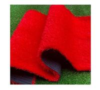 Synthetic Grass Mat,Decorative Artificial Grass Mat - Synthetic Turf Carpet Roll for Lawn, Backyard, Garden, Landscape, Yards, Fields, Golfing - Red Color (20x47 IN)