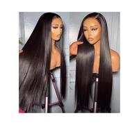 Synthetic Hair Bone Straight 13x4 Lace Front Wigs Human Hair Brazilian Transparent Wigs Wigs for Women(30inches)