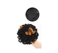Synthetic Hair Bun Afro Chignon High Puff Drawstring Ponytail Petal Chignon Faux Hair Extensions Elegant or Chic Look(1B-27)