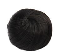 Synthetic Hair Buns Extension Drawstring Updo Donut Straight Fake Ballet Bun for Women Lady Elegant or Chic Look(Natural Black)