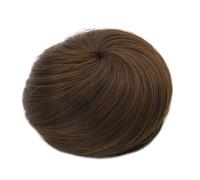 Synthetic Hair Buns Extension Drawstring Updo Donut Straight Fake Ballet Bun for Women Lady Elegant or Chic Look(Ginger Brown)