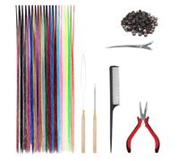 Synthetic Hair Clip In Extensions Natural Shining PET Strands For Effortless Styling Transformations Clip In Extensions