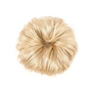 Synthetic Hair Scrunchies Rubber Band Haarband Chignon Messy Bun Updo Chignon Donut Roller Ponytails for Woman Daily Use Elegant or Chic Look(Blonde)