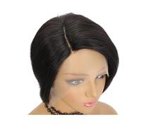 Synthetic Hair Short Pixie Cut Wigs Human Hair 13x4x1 Side Part Bob Lace Front Human Hair Wigs for Women Straight Hair Remy T Part Wigs for Women(6inches)