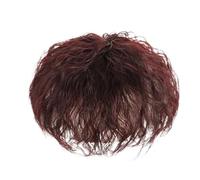 Synthetic Hair Topper With Bangs Clip In Hair Extensions Wavy Dark Brown Hair Pieces For Women Cover The White Hair(Q30-2-118)