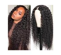 Synthetic Hair U Part Wig Kinky Curly Wigs for Black Women, 10-26 inch Human Hair U Shape Clip in Wigs Curly U Part Remy Human Hair Extension Wigs for Women(24inches)