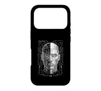 Synthetic Interface Half Human Half Machine HUD Core Art Case for iPhone 17 Pro