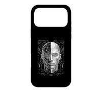 Synthetic Interface Half Human Half Machine HUD Core Art Case for iPhone 17 Pro Max