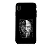 Synthetic Interface Half Human Half Machine HUD Core Art Case for iPhone XS Max