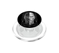 Synthetic Interface Half Human Half Machine HUD Core Art PopSockets PopGrip for MagSafe