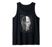 Synthetic Interface Half Human Half Machine HUD Core Art Tank Top