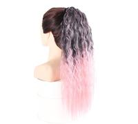 Synthetic Kinky Curly Hair Ponytails Cosplay Hairpiece Ribbon Drawstring Ponytail Extensions(1BT2312)