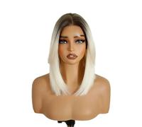 Synthetic Lace Front Wigs for Women 12 Inch Cosplay Short Bob Pre Plucked Beautiful