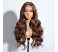 Synthetic Lace Front Wigs For Women 26“ Body Wave Highlight Honey Blonde Wig Brown Lace Wig Wigs