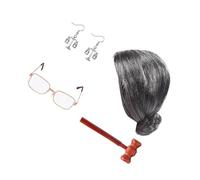 Synthetic Lawyer Judge Cosplay Wigs Suit Long Curly Waved Lawyer For School Party Long Waved White