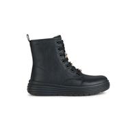 Synthetic leather ankle boots for girls Geox Phaolae Noir 33