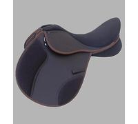 Synthetic Leather Changeable Gullet Flexible Fit All Purpose Suede Brown Saddle With 5 Gullet Set Size 17 Inch