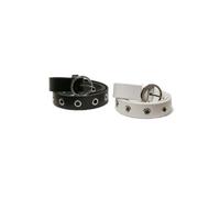 Synthetic leather eyelet belts Urban Classics (x2) Noir L/XL