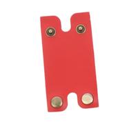 Zialofi Synthetic Leather Head Protective Case with Buckle, And Practical, Red