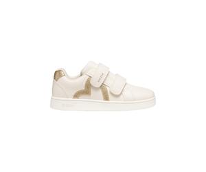 Synthetic Leather Look Trainers for Girls Geox Eclyper Beige 28