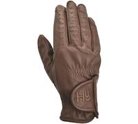 Synthetic Leather Riding Gloves Hy5 Brown XL