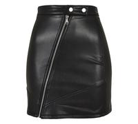 Urban Classics Synthetic Leather Biker Short Skirt Black 4XL Woman