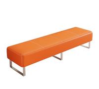 Synthetic Leather Waiting Bench for Office Conference Room & Beau Sa ed Seating Easy to Clean Perfe for Hairdressers & Guests
