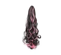 Synthetic Long Curly Clip-In Ponytail Hairpiece - Voluminous Color Gradient Mixed Curly Wig(2H90C)