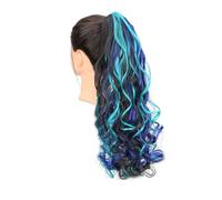 Synthetic Long Curly Ponytail Claw Clip In Hair Extension Hairpiece For Women 2H20ch61c 20 Inch